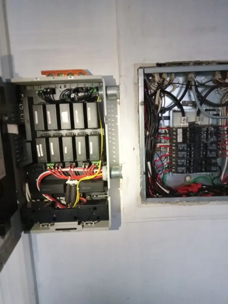 Electrical panel upgrade completed for Security Camera Wiring in Lakewood